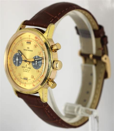 breitling wakmann incabloc|Rare Vintage WAKMANN BREITLING Signed Chronograph .